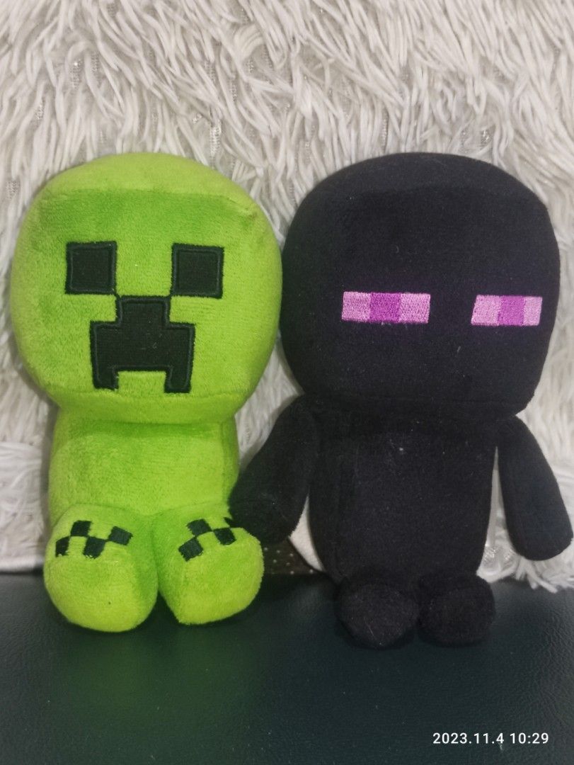 Minecraft Creeper & Enderman Plush toy, Hobbies & Toys, Toys & Games on  Carousell