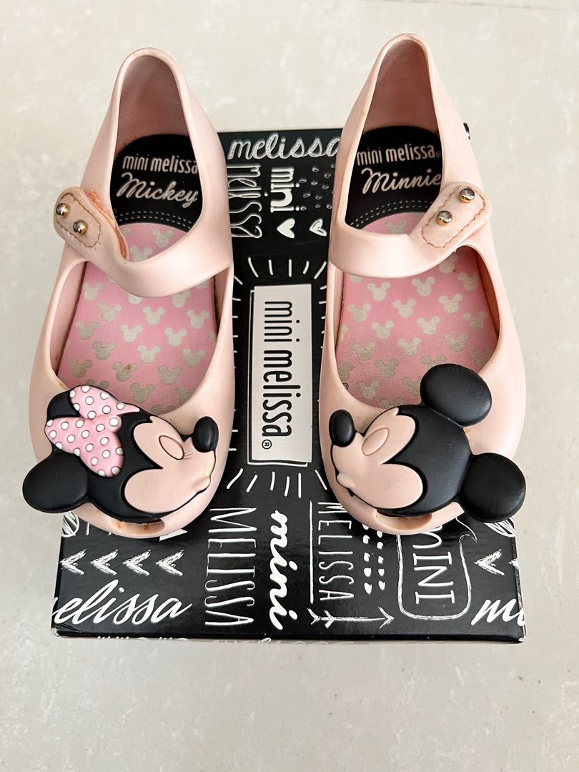 Mini Melissa Mickey Minnie US size 7 EU size 22 23 Babies Kids Babies Kids Fashion on Carousell