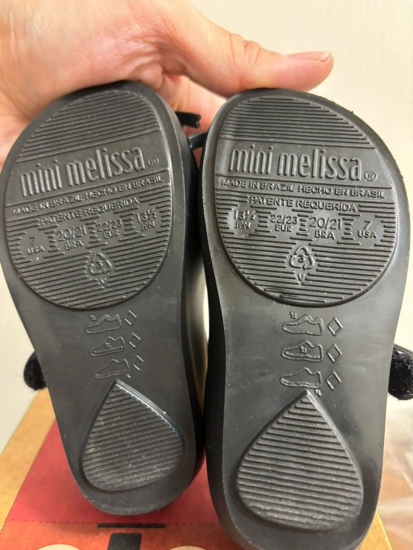 Mini melissa black cat shoes store