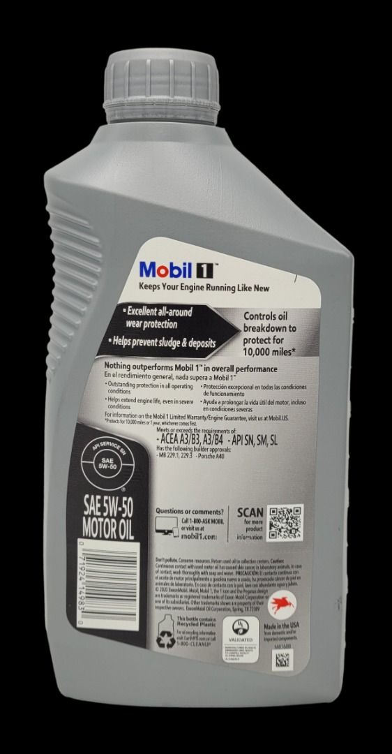Mobil 1 Motoröl FS X1 5W-50, 4 Liter