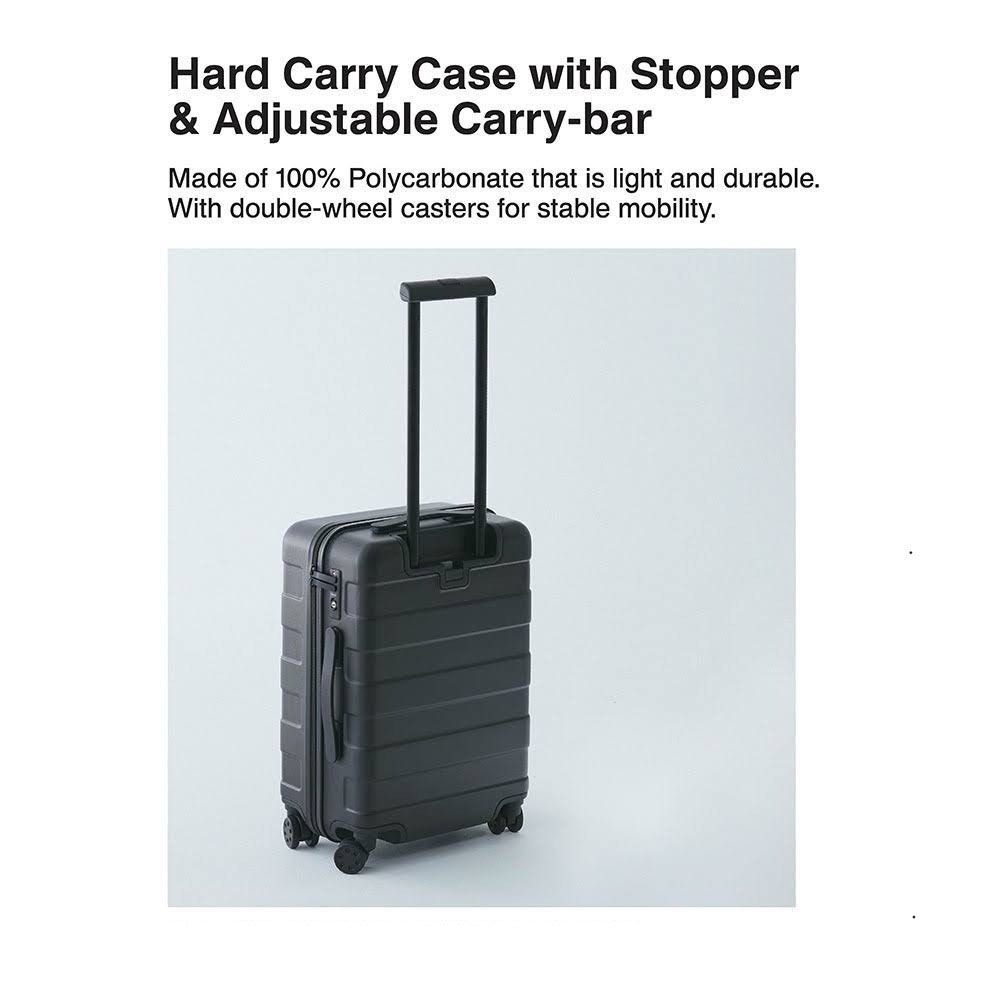 MUJI CarryOn Hard Case (Cabin Sized) Spinner in Black Scratch