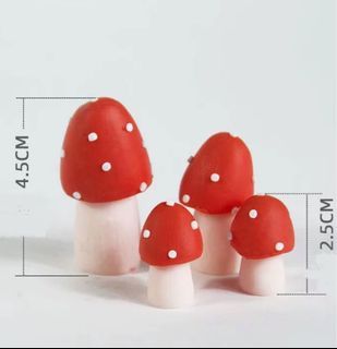 Mushroom topper mario birthday cake topper decoration toys figurine