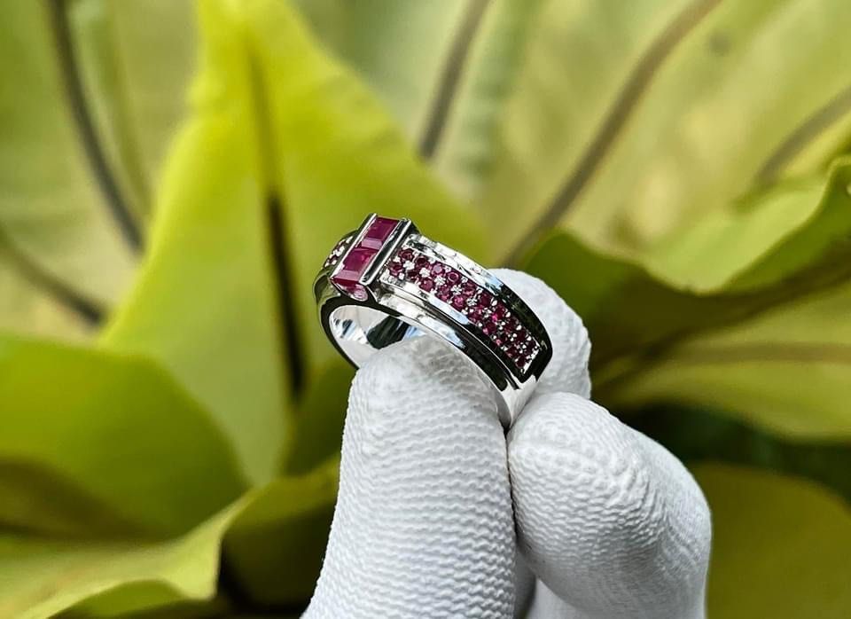 Rubellite tourmaline clearance ring