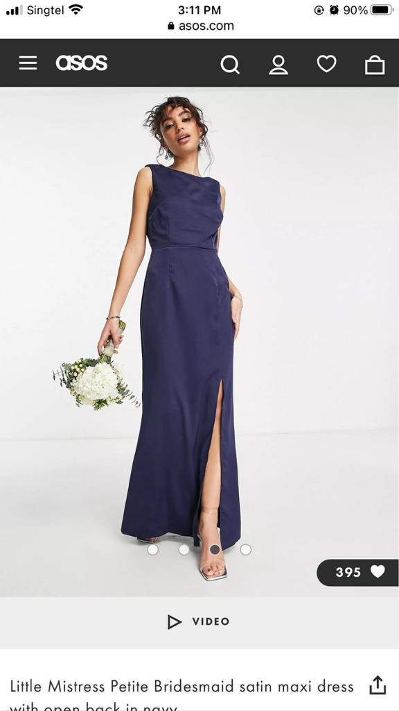 Navy blue Evening dress Women s Fashion Dresses Sets Evening