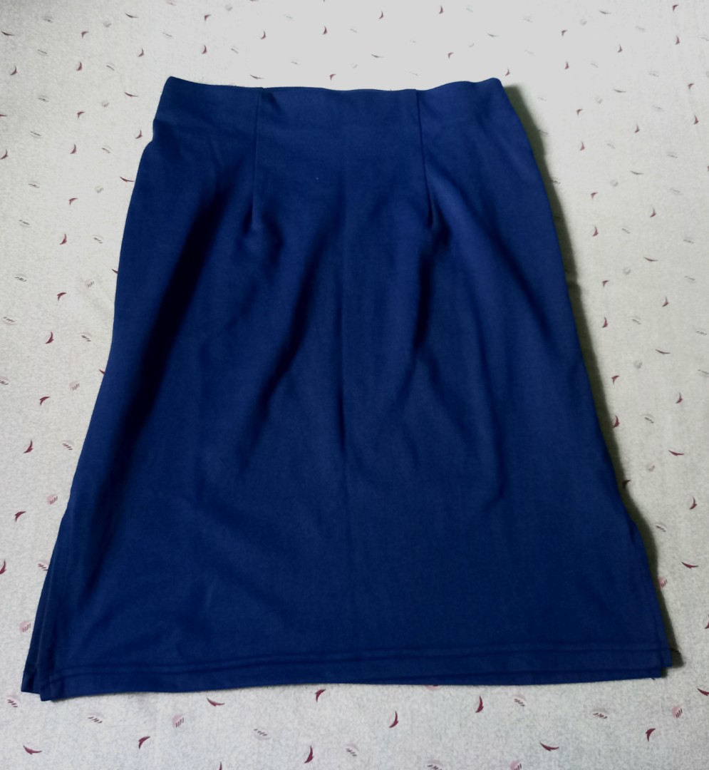 Navy Blue Skirt, Women's Fashion, Bottoms, Skirts on Carousell