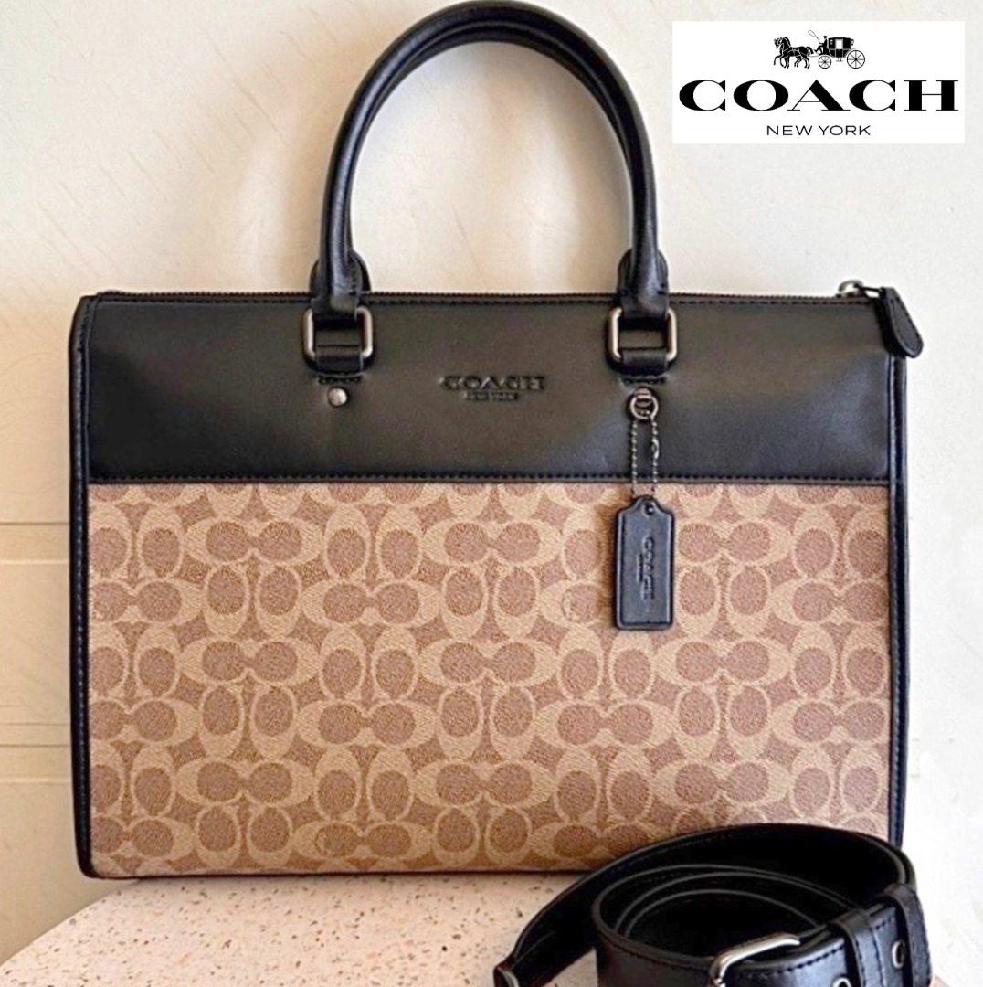 Coach signature cheap laptop bag