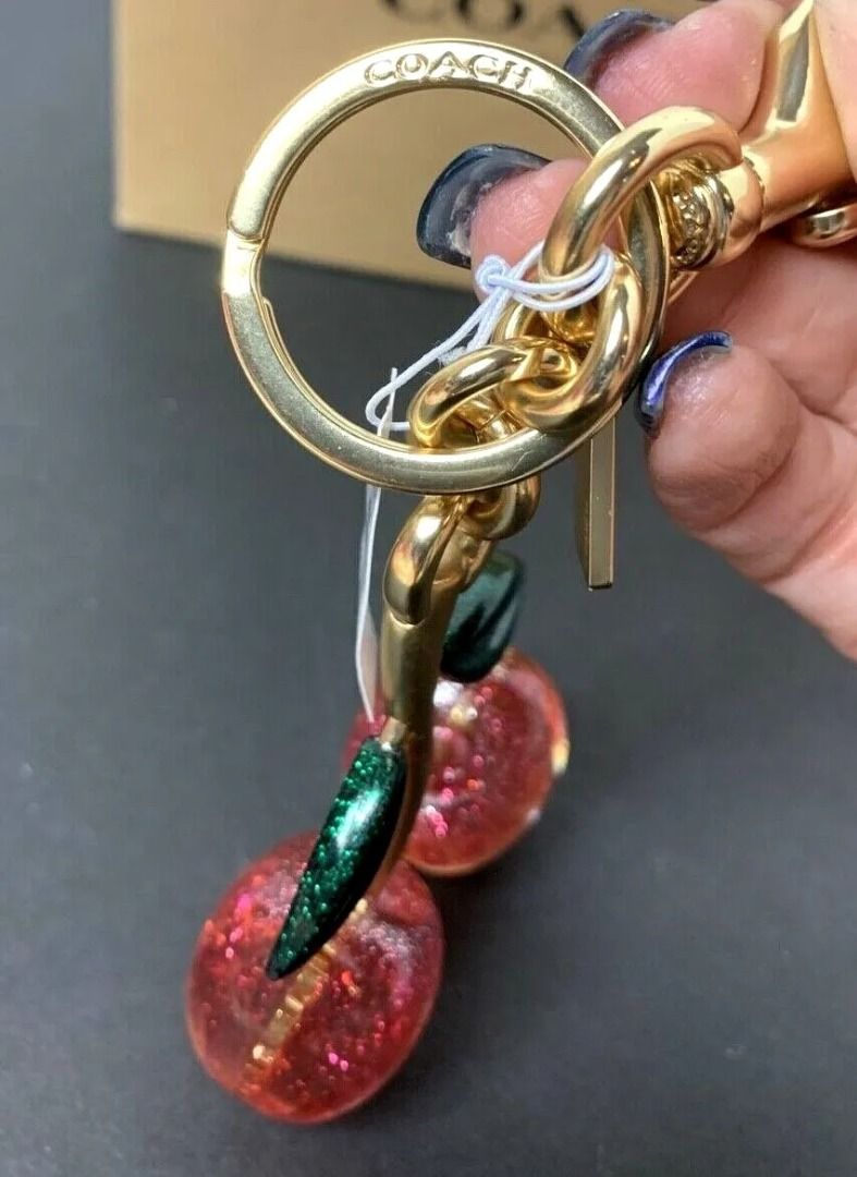 Coach cherry keychain deals