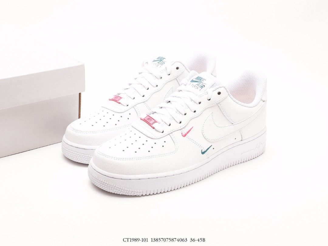 Nike air force shop 1 07 white pink