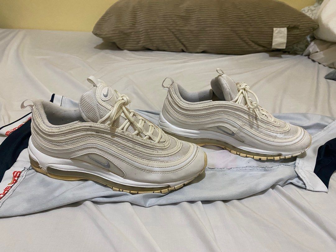 Nike Airmax 97 triple white Men s Fashion Footwear Sneakers on