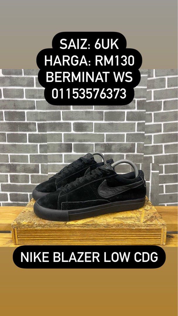 Nike Blazer Low CDG Men s Fashion Footwear Sneakers on Carousell