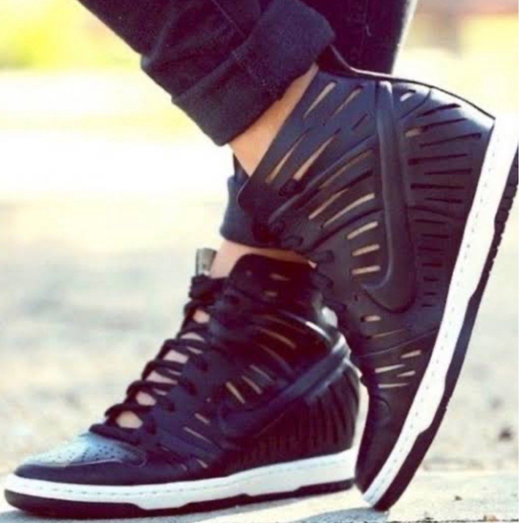 Nike Women s Dunk Sky Hi 2.0 Joli Wedge Sneaker Black Women s