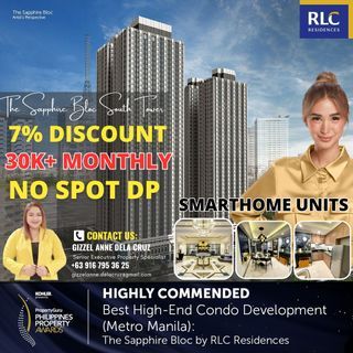 Pre-Selling Affordable Condo For Sale in Ortigas Pasig Near ADB, Medical City & Podium at The Sapphire Bloc South Tower