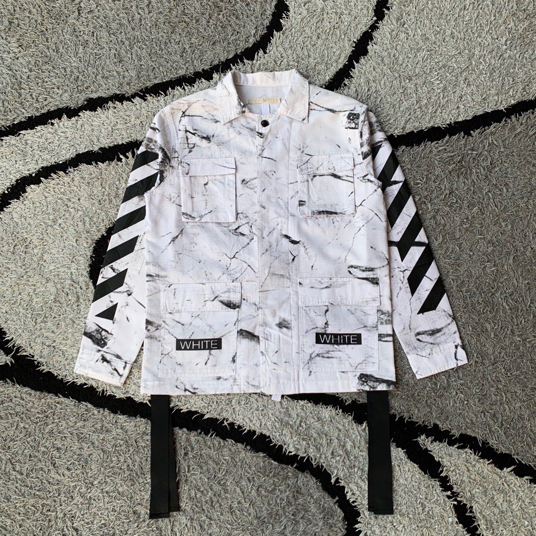 Off white sahariana jacket sale