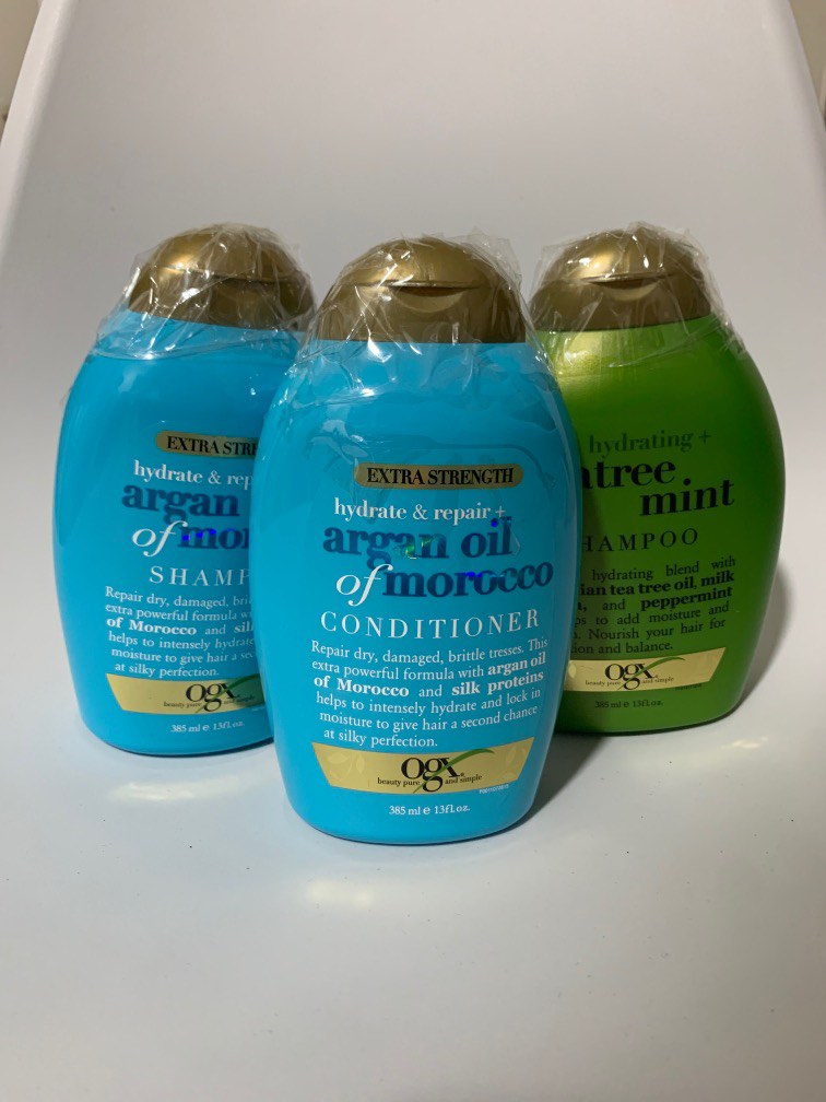 OGx Extra Strength Argan Oil of Morocco TeaTree Mint Shampoo