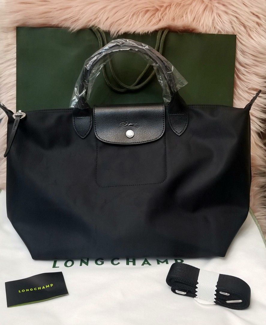 Longchamp neo hotsell black medium
