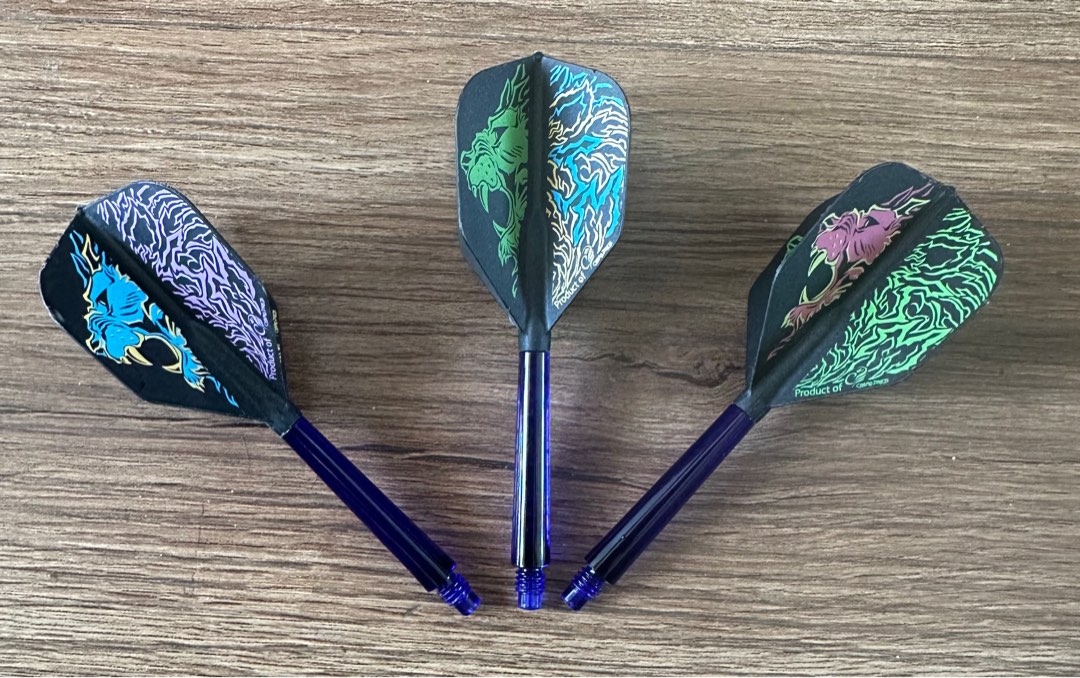 Original Cosmo Fit Flights and Shaft Spinning Set, Sports Equipment