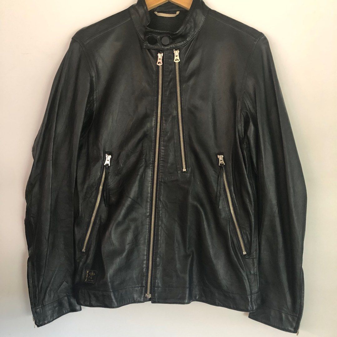 Paul smith sales leather biker jacket