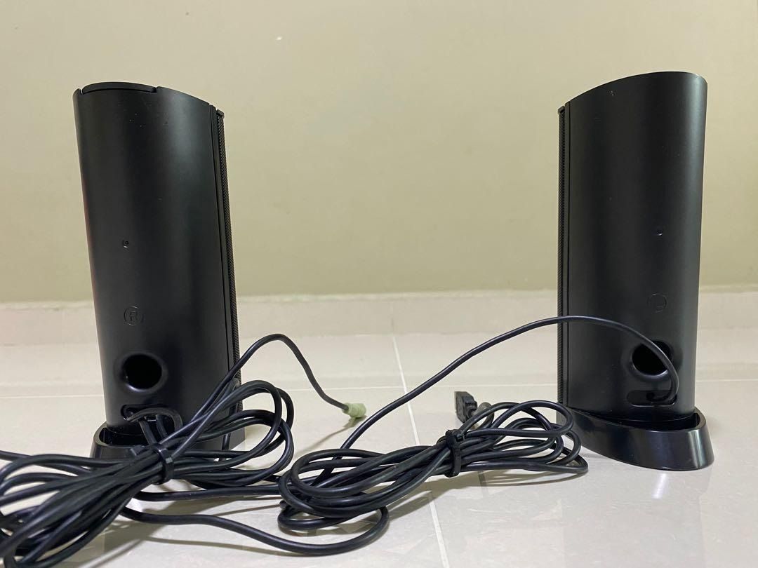 Dell AX210 USB Stereo Speaker System (W955K), Black