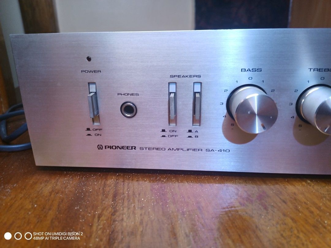 Pioneer SA410 Stereo Integrated Amplifier Vintage Japan 1980's, Audio — free download