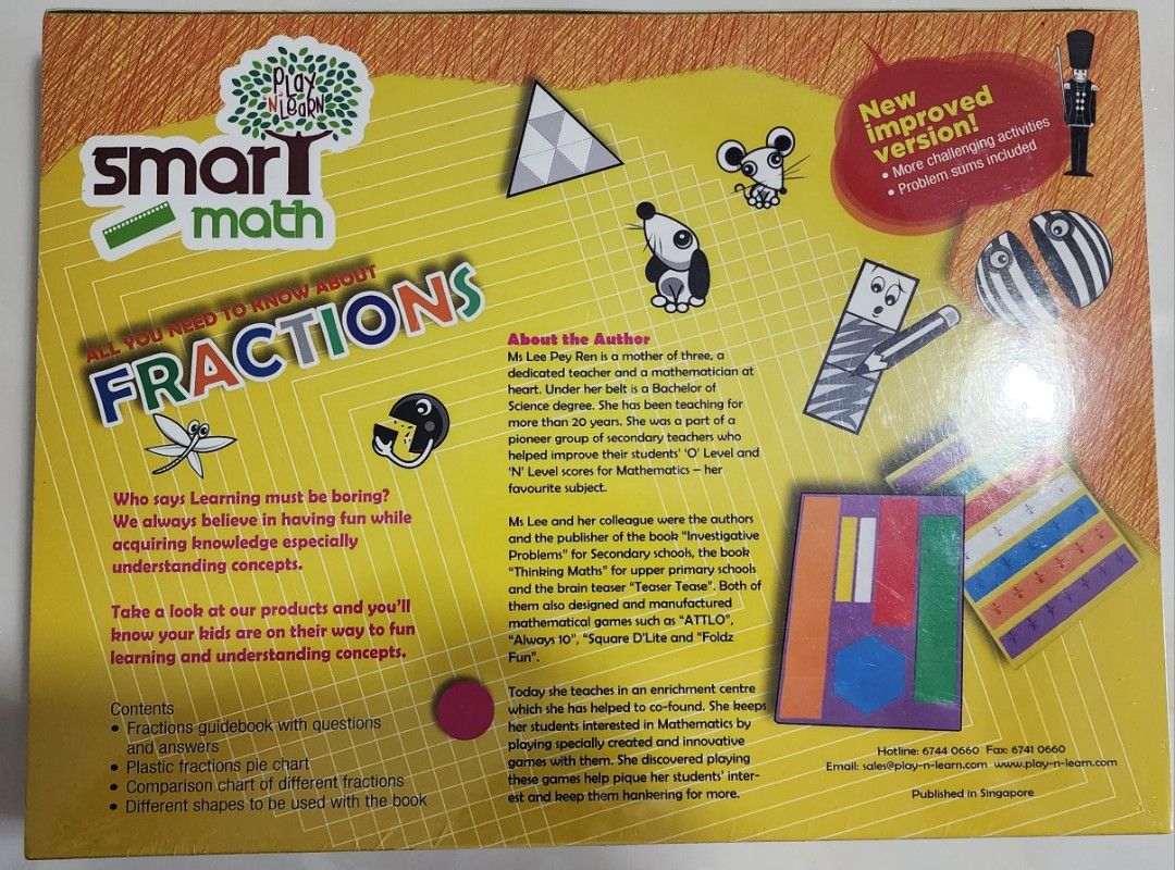 Play N Learn Smart Maths Fractions For Lower Primary Fun With Maths ...