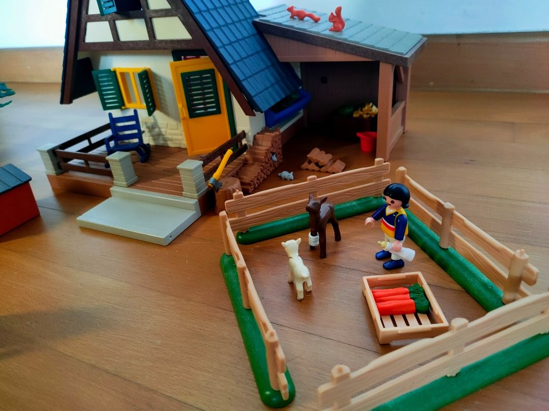 Playmobil Farm Forest Cabin Lodge House Hobbies Toys Toys