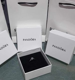 P@nd○ Ra Ring with box and paperbag