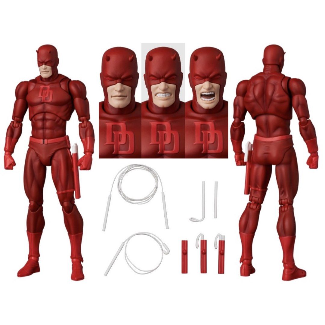 P.O.] MAFEX: No. 223 - Daredevil + No. 224 Black Adam, Hobbies