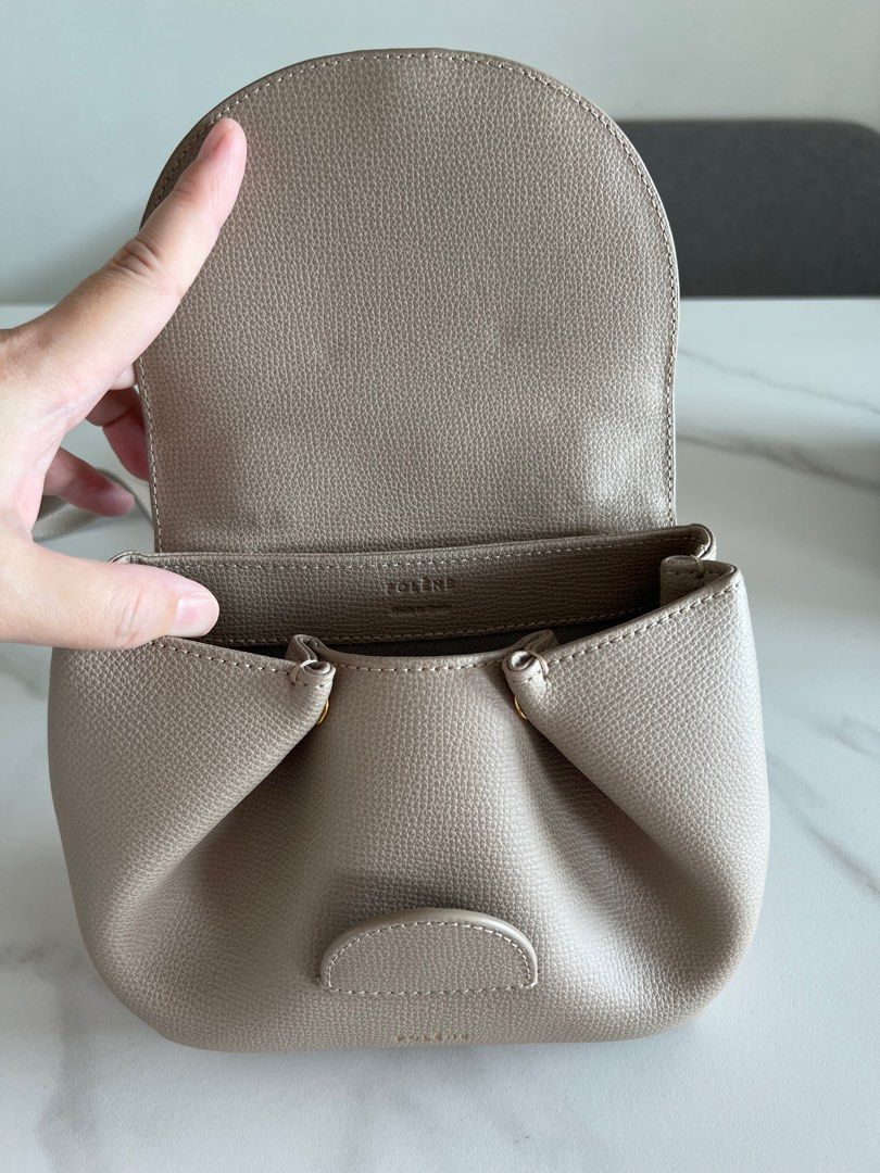 Polène | Bag - numéro Un Nano - Taupe Textured Leather