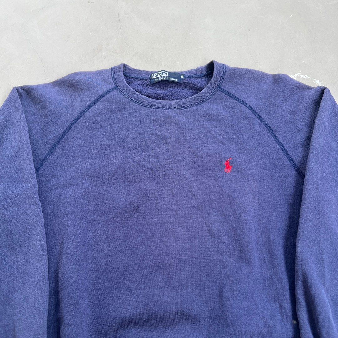 Polo Ralph Lauren Navy Small Logo Sweatshirt Men s Fashion Tops
