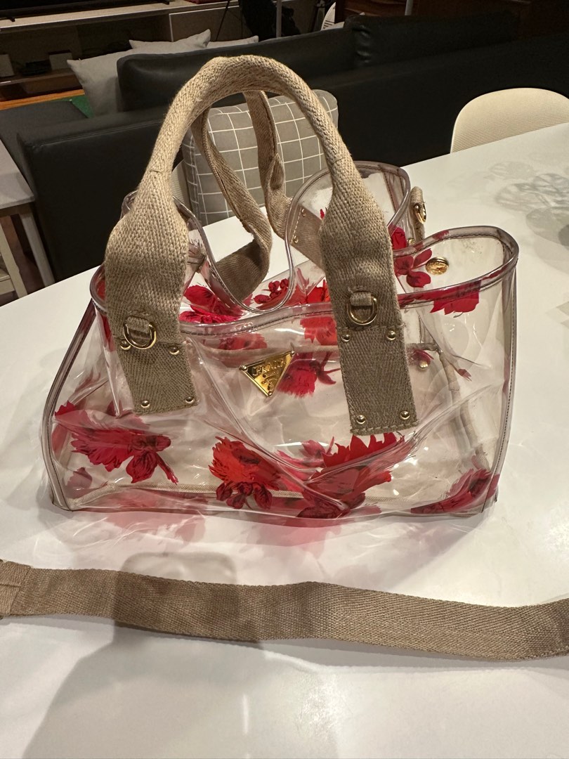 Prada clear bag hotsell