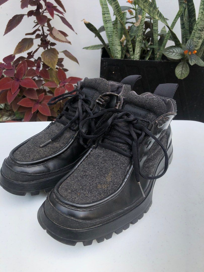 Prada Hiking Boots Men s Fashion Footwear Boots on Carousell