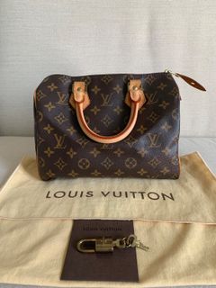 Louis Vuitton Neverfull Wristlet, Monogram with Hot Pink Interior, Piovine,  New, No Dustbag MA001