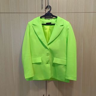 [preloved] Trendyol Blazer Jacket in Neon Green/Yellow (Size M)
