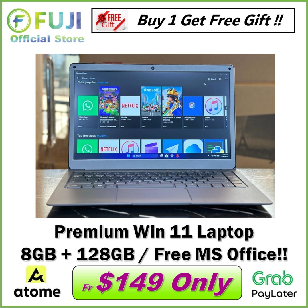 Premium Jumper 14 Inch Slim Laptop / Jumper 360 Flip 8GB RAM + 128GB