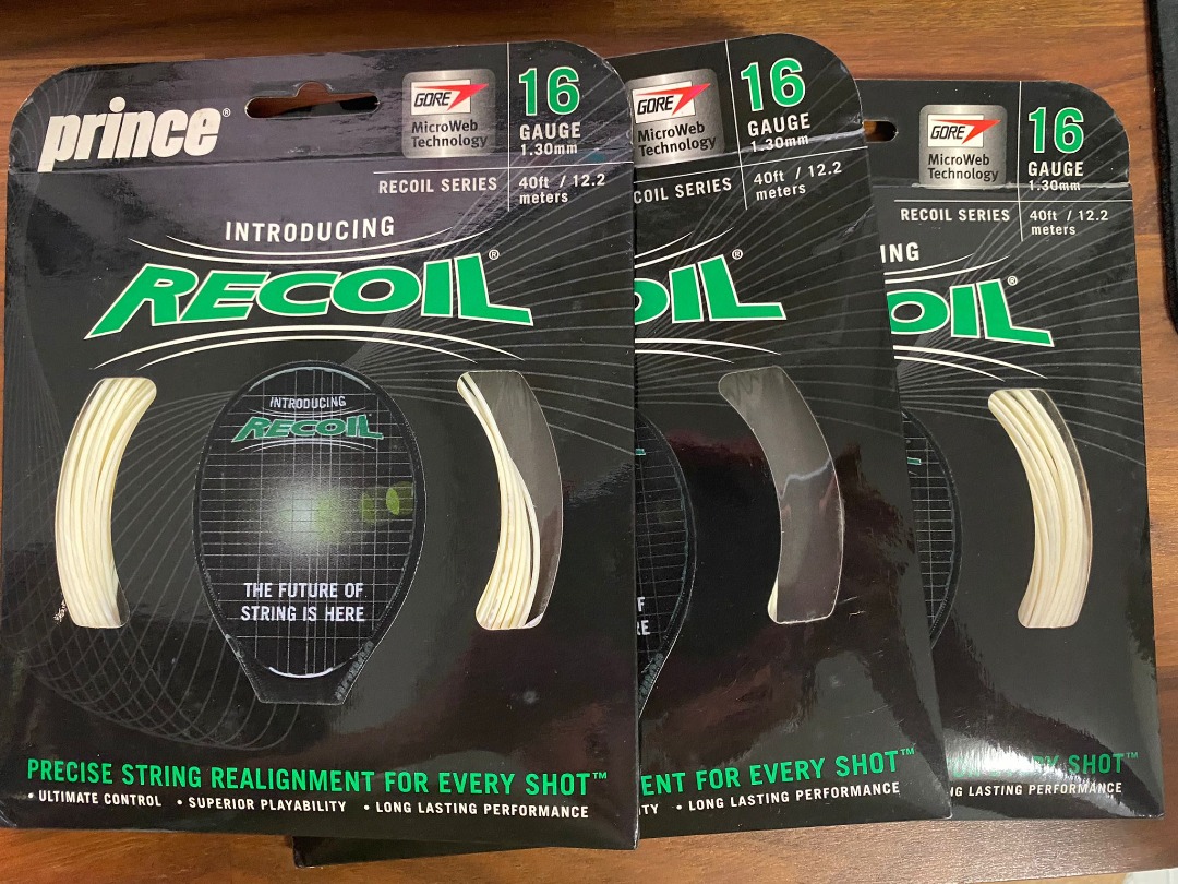 Prince Recoil 16 tennis string, Sports Equipment, Sports & Games