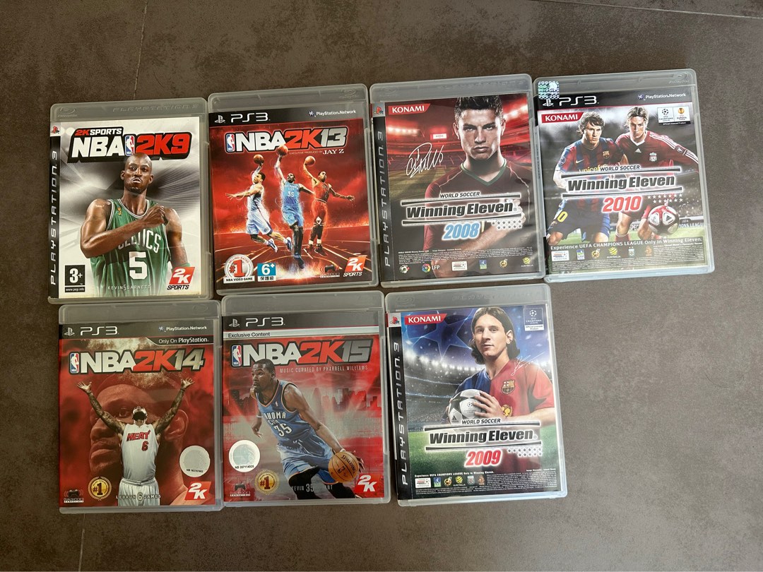 PS3 Game NBA 2k winning eleven, 電子遊戲, 電子遊戲, PlayStation