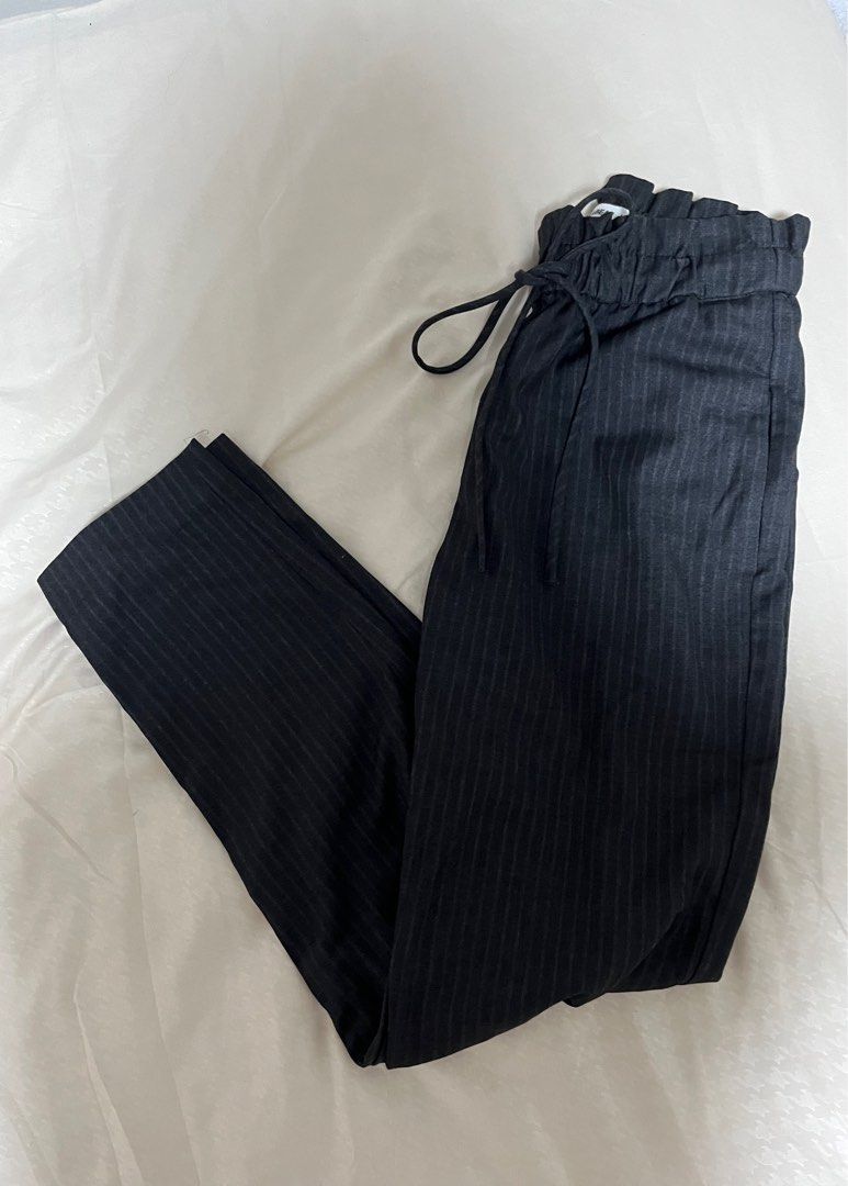 Pull Bear Striped Drawstring Pants