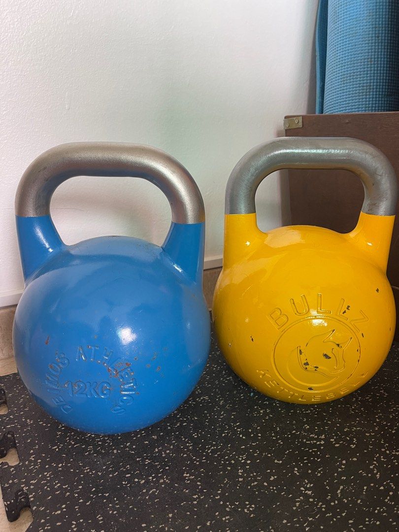 Rarely used 16kg 12kg competition kettlebells Sports Equipment
