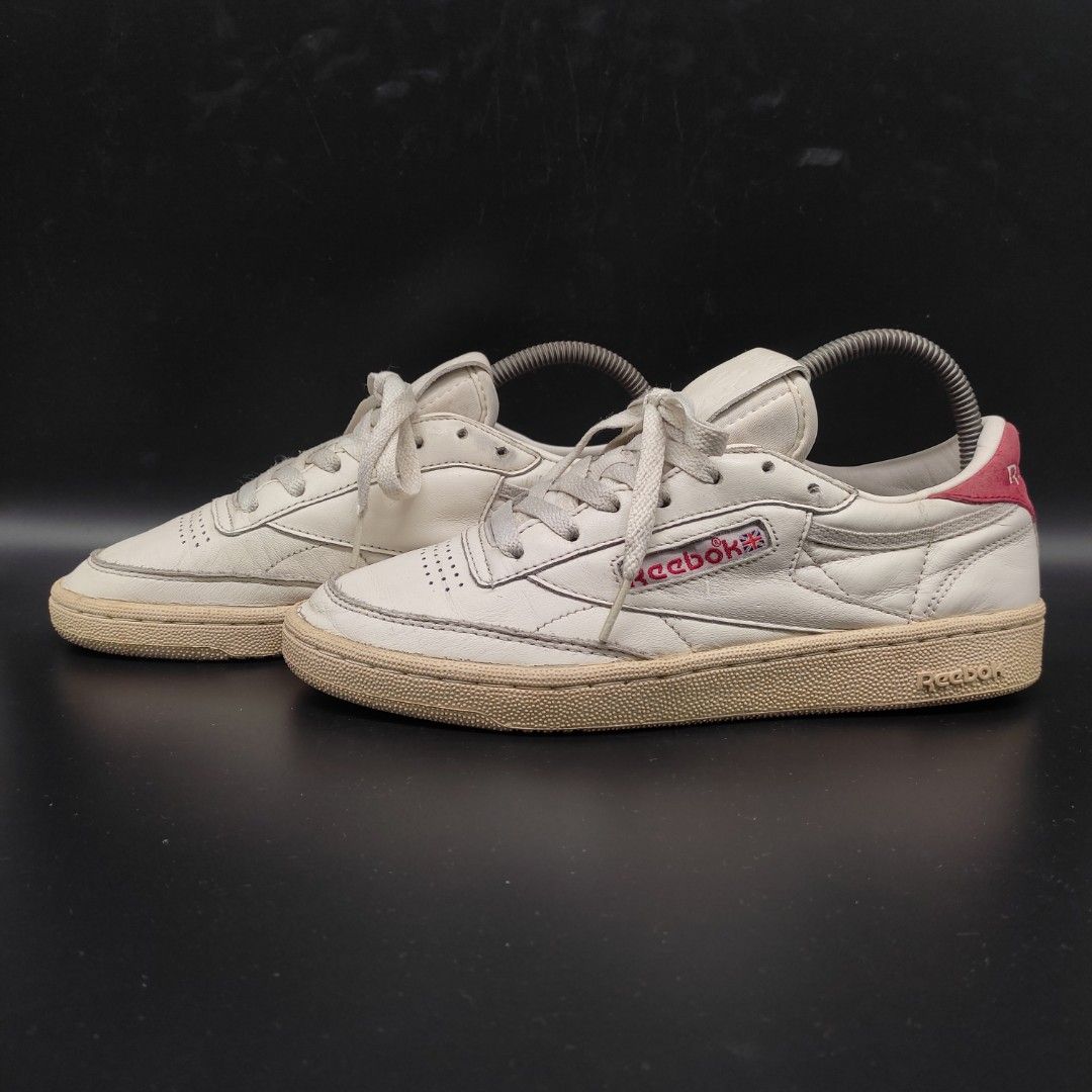 Reebok Club C 85 White Red 8 women 6.5 7 men Women s Fashion