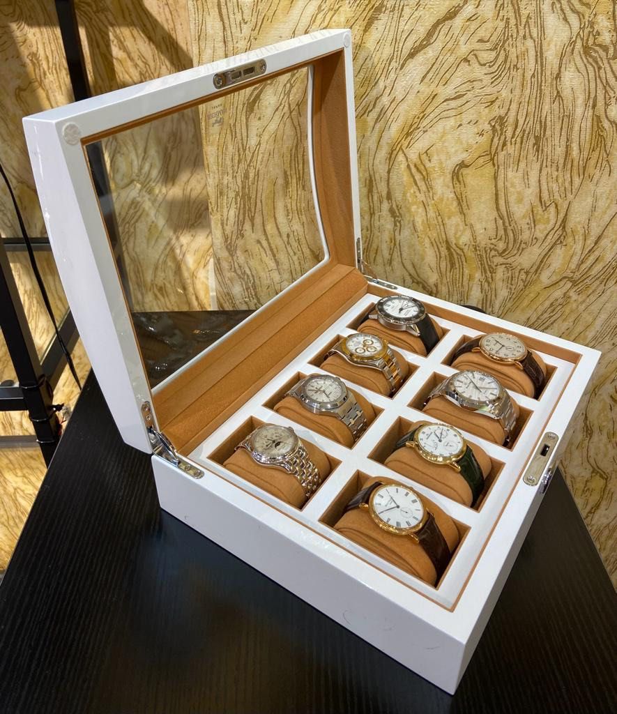 White watch box store