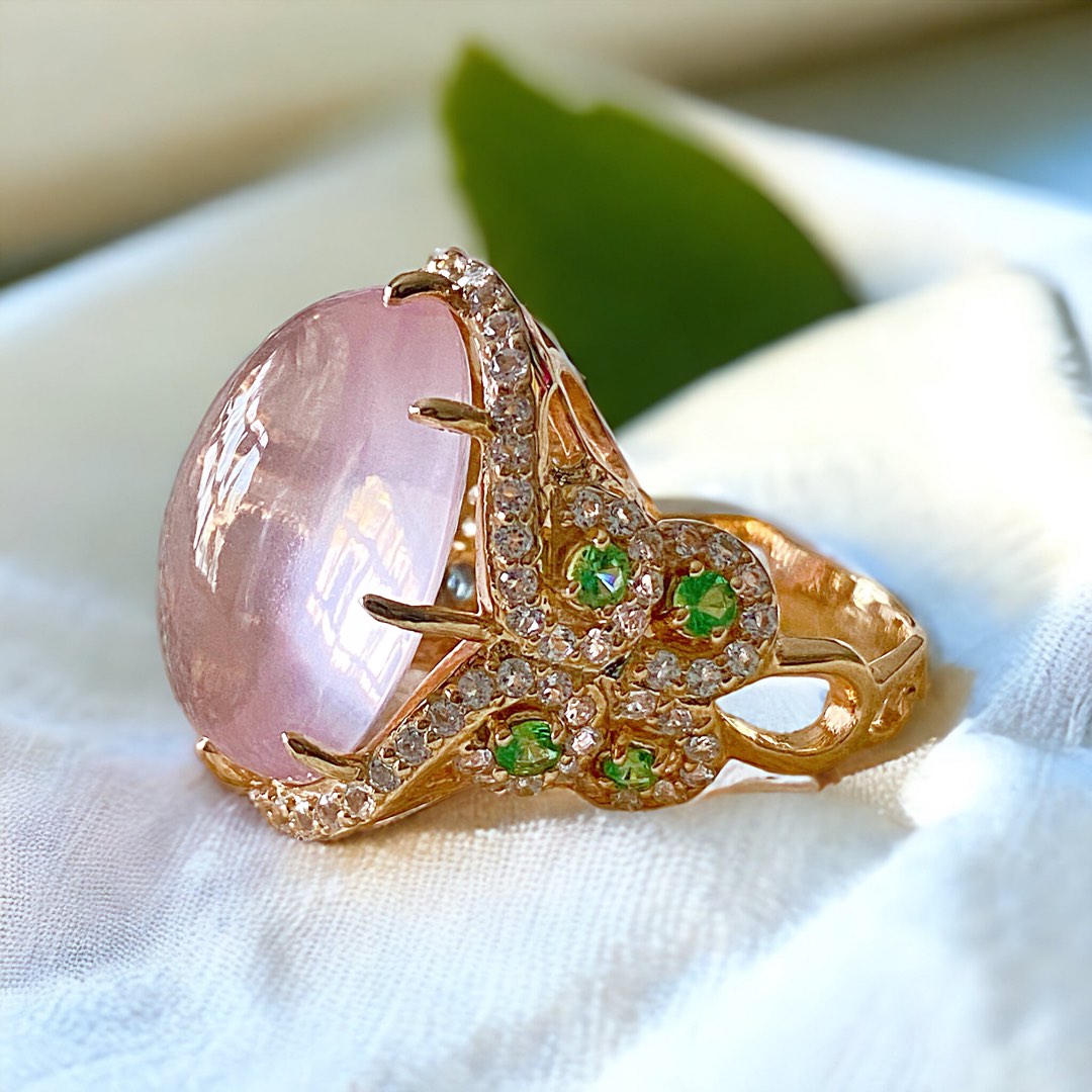 Quartz on sale cocktail rings