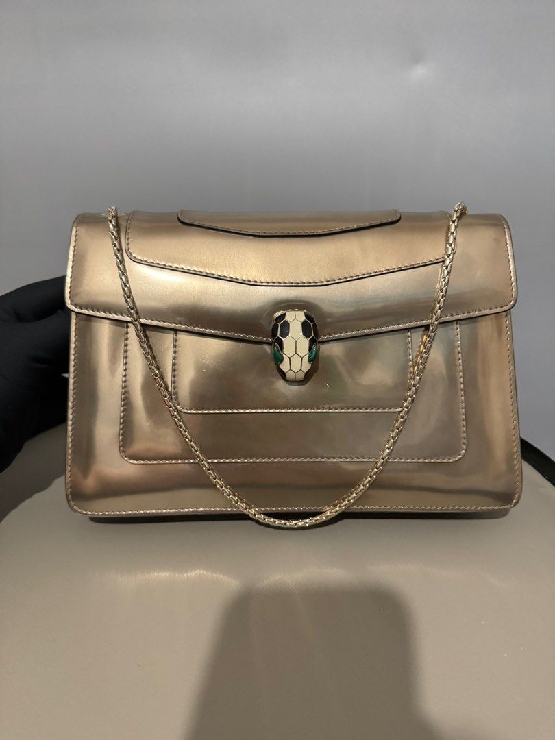 Bvlgari serpenti forever leather shoulder bag best sale
