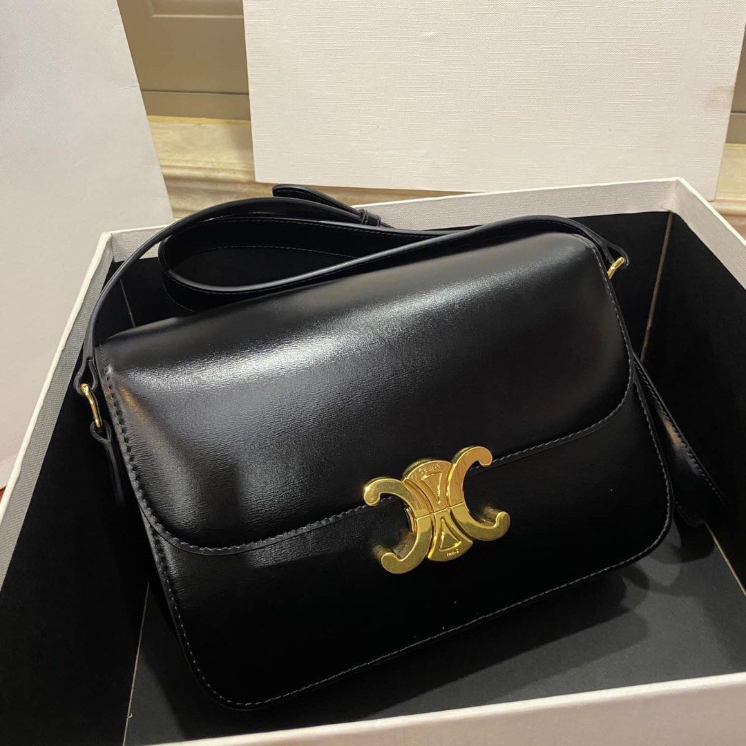 Celine Black Sling Bag, Women's Fashion, Bags & Wallets, Cross-body Bags on  Carousell