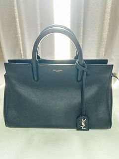 Yves Saint Laurent Baby Monogram Chain Bag In Blue Goatskin