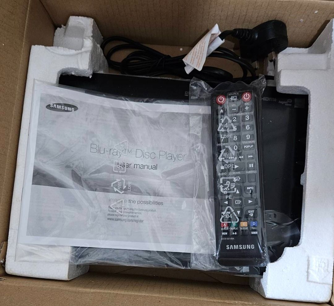Samsung BDF5100 Blu Ray 藍光DVD 機, 家庭電器, 電視 & 其他娛樂, 藍光及播放器 Carousell
