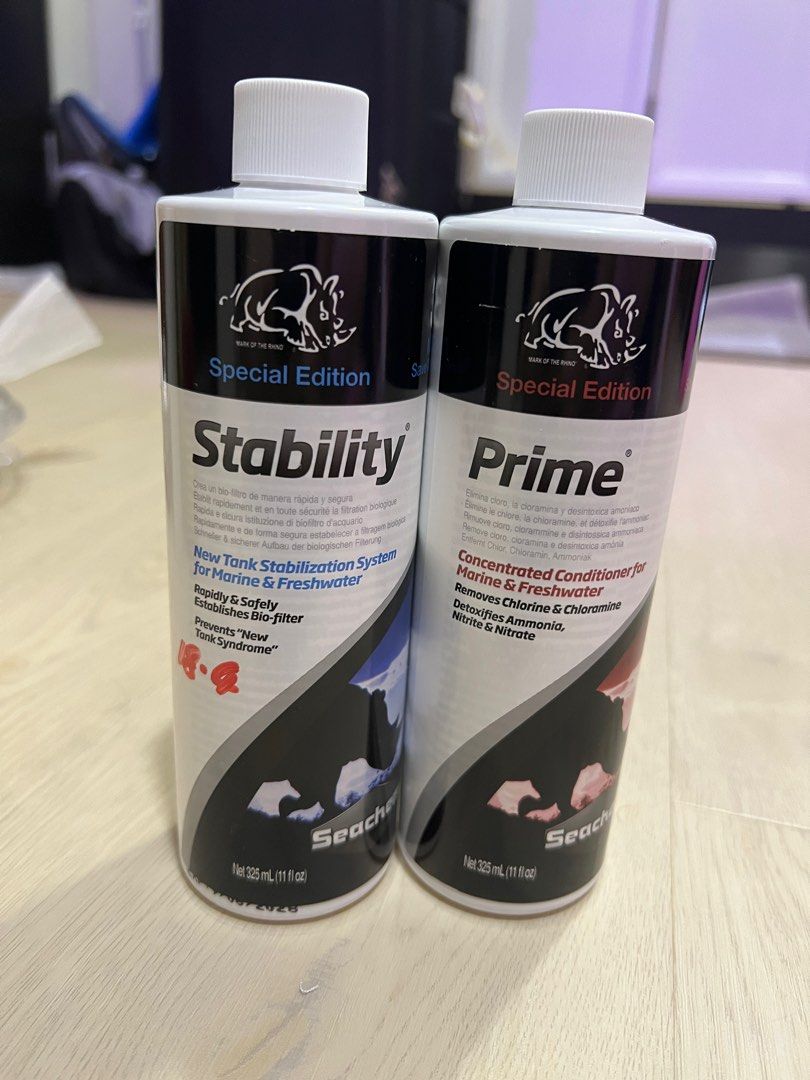 Seachem stability top and prime