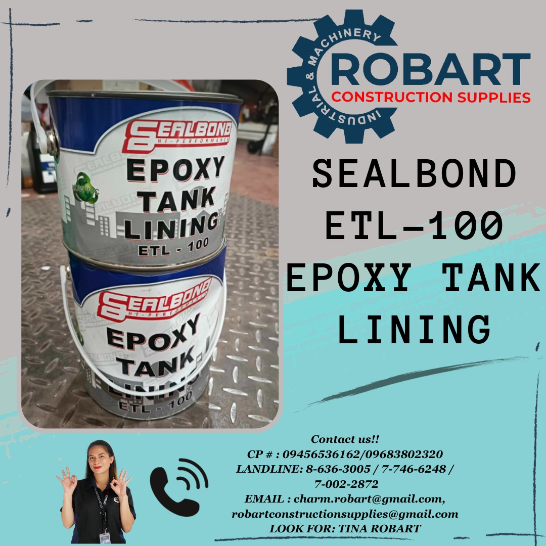 Sealbond epoxy tank lining Etl100, Commercial & Industrial, Construction & Building Materials