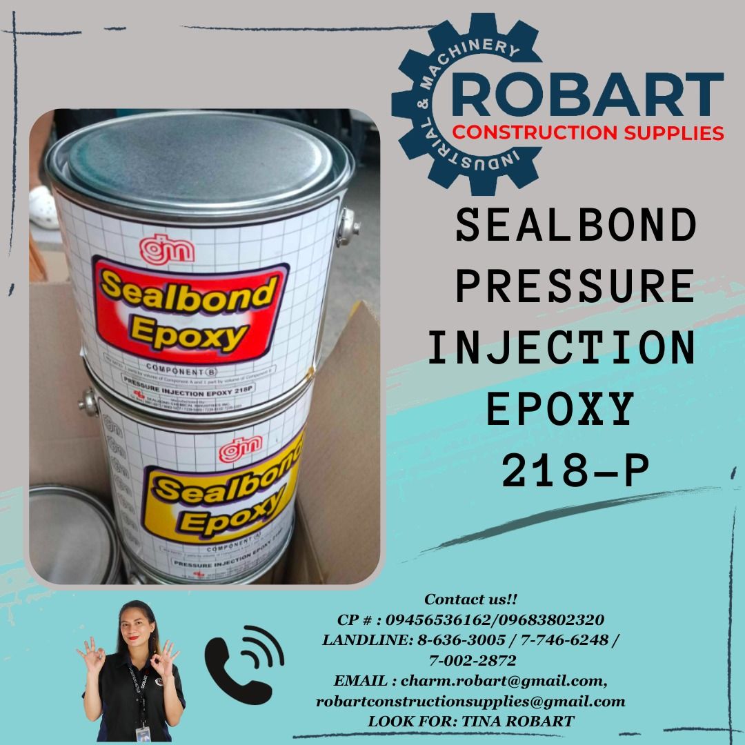 Sealbond Pressure Injection Epoxy 218P, Commercial & Industrial, Construction & Building