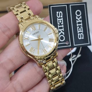 Men fashion ed426 silver and gold chronograph wrist watch store