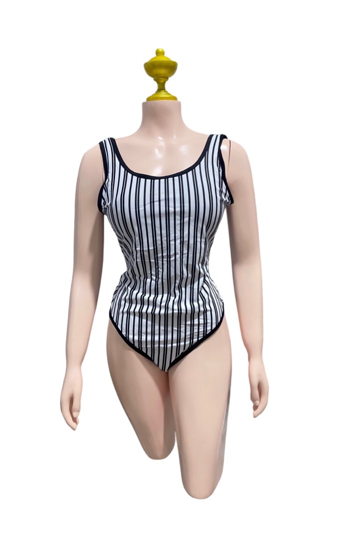 Vertical stripe one best sale piece